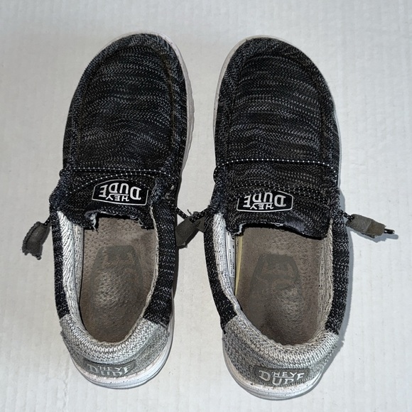 Hey Dude Wally Stretch Mix Marled Gray Slip On - Picture 6 of 8